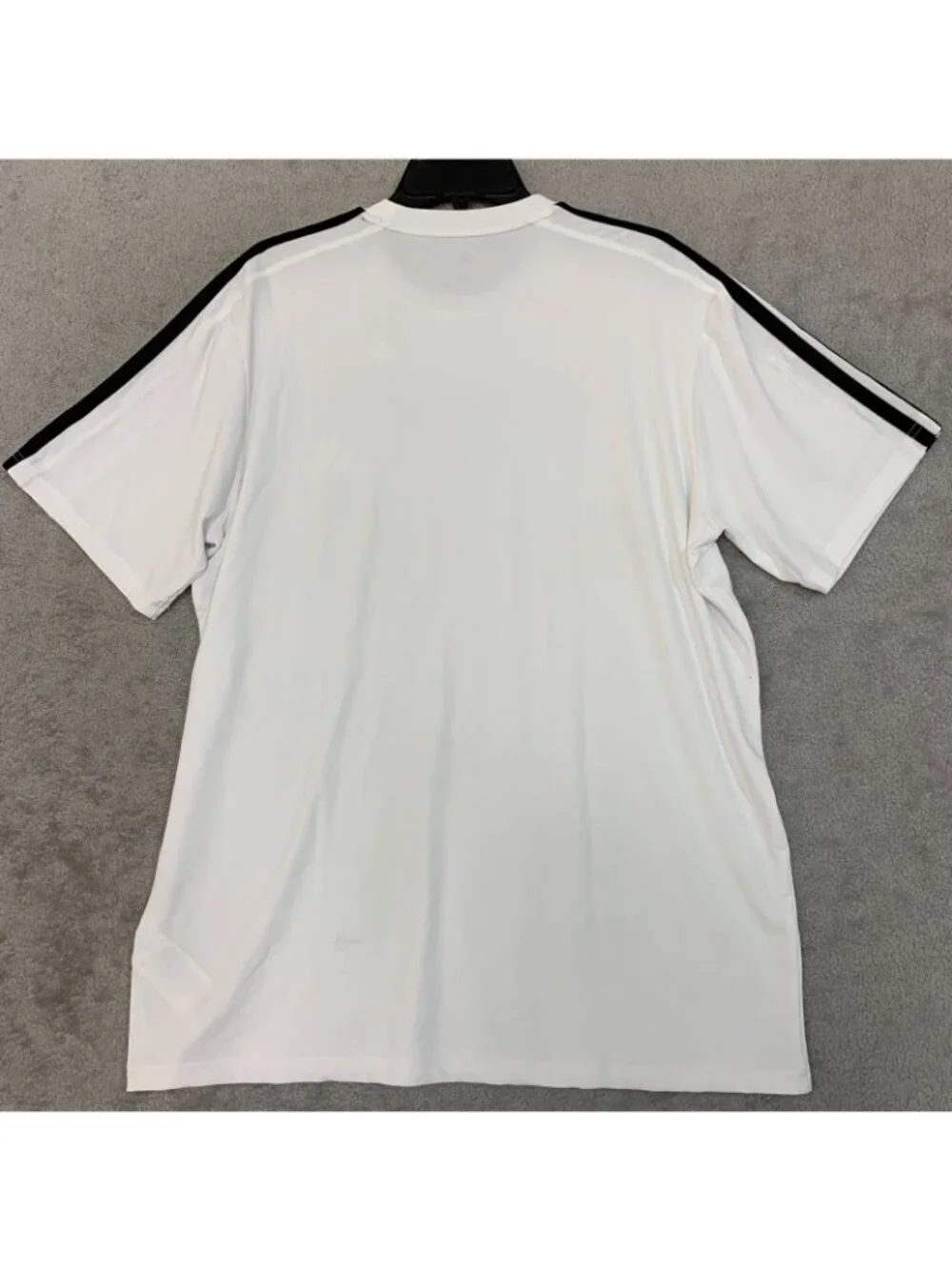NWT Adidas M Men's L Active Short Sleeve Tee Shirt Black striped